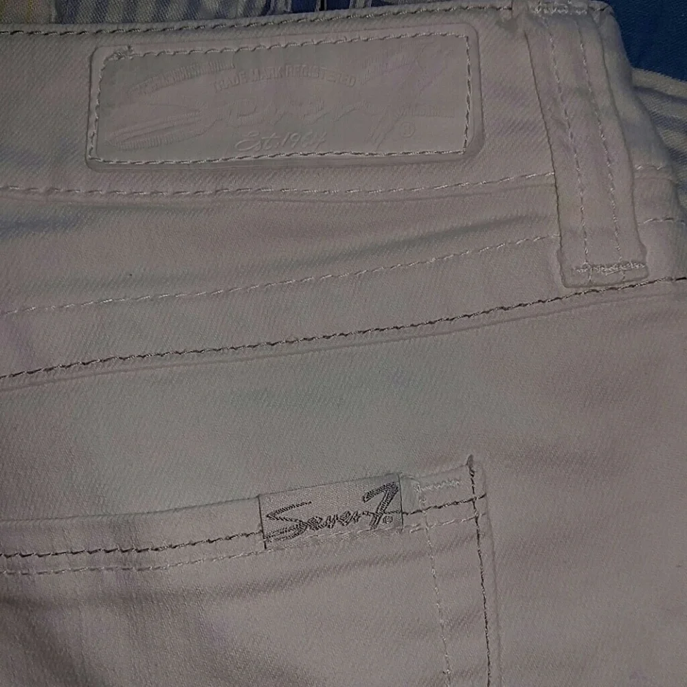 Seven7 White Denim Shorts 6